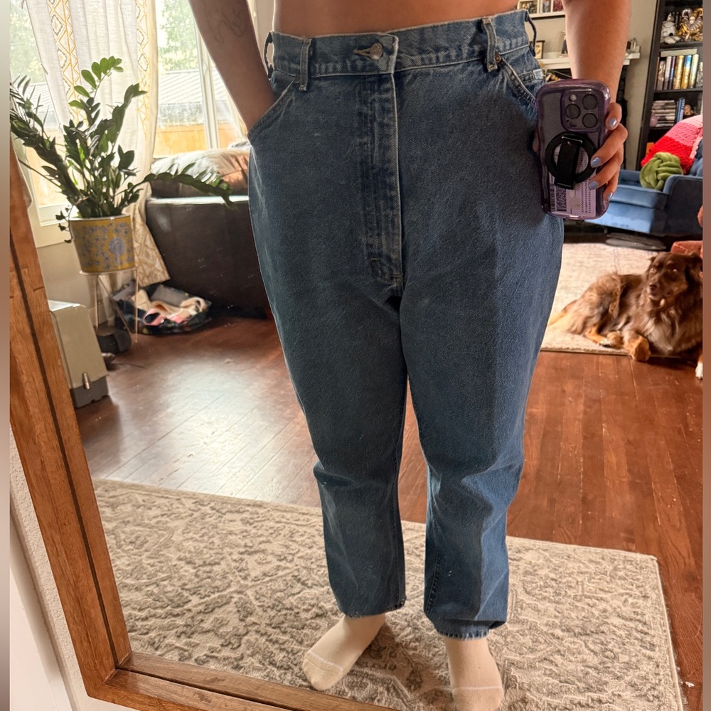 Vintage Lee Women's High Rise Blue Jeans